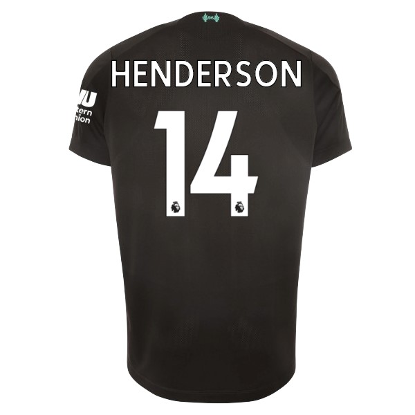 Camiseta Liverpool NO.14 Henderson Tercera equipación 2019-2020 Negro